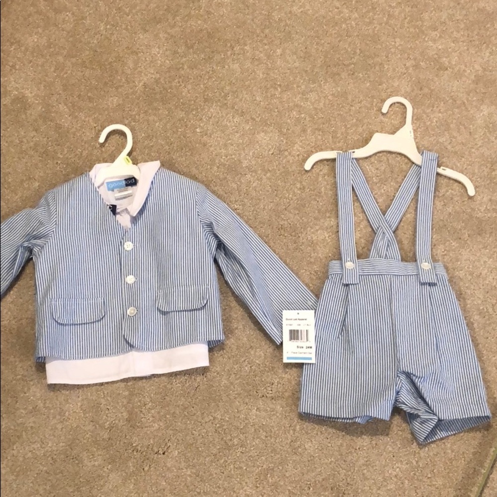 Baby seersucker suit
